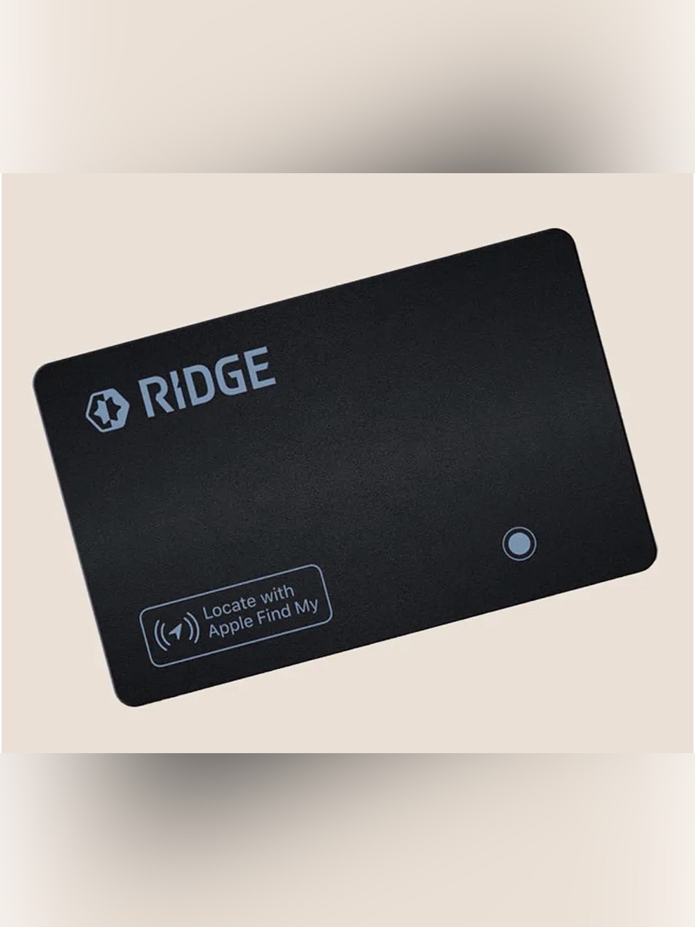 RIDGE Slim Wallet Card Size Tracker Card - Apple “Find My” Compatible NIB